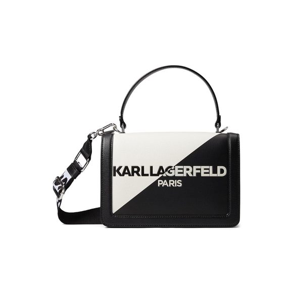 Paris Simone Kl Logo Crossbody Black/Black/White :